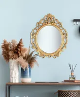 Oval Antique-Like Framed Mirror, 24" x 20"