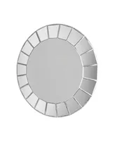 Round Mirror on Mirror Frameless Mirror, 31.5" D