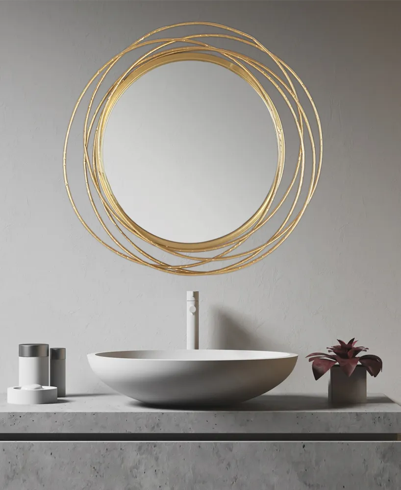 Decorative Round Rings Mirror