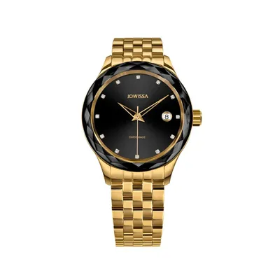 Tiro Swiss Gold Plated Ladies 38mm Watch