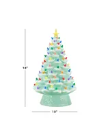 18" Nostalgic Christmas Tree Holiday Decor