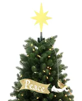 Animated Tree Topper Angel with Banner Holiday Decor