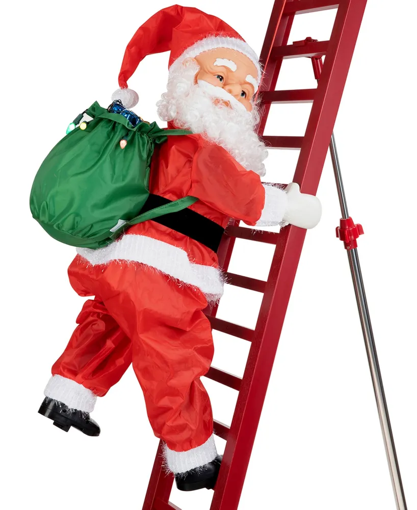 10' Outdoor Climbing Santa Holiday Decor