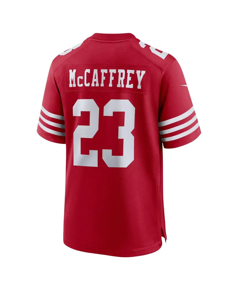 Men's Nike Christian McCaffrey Scarlet San Francisco 49ers Game Player Jersey