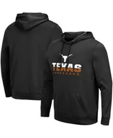 Men's Colosseum Black Texas Longhorns Lantern Pullover Hoodie