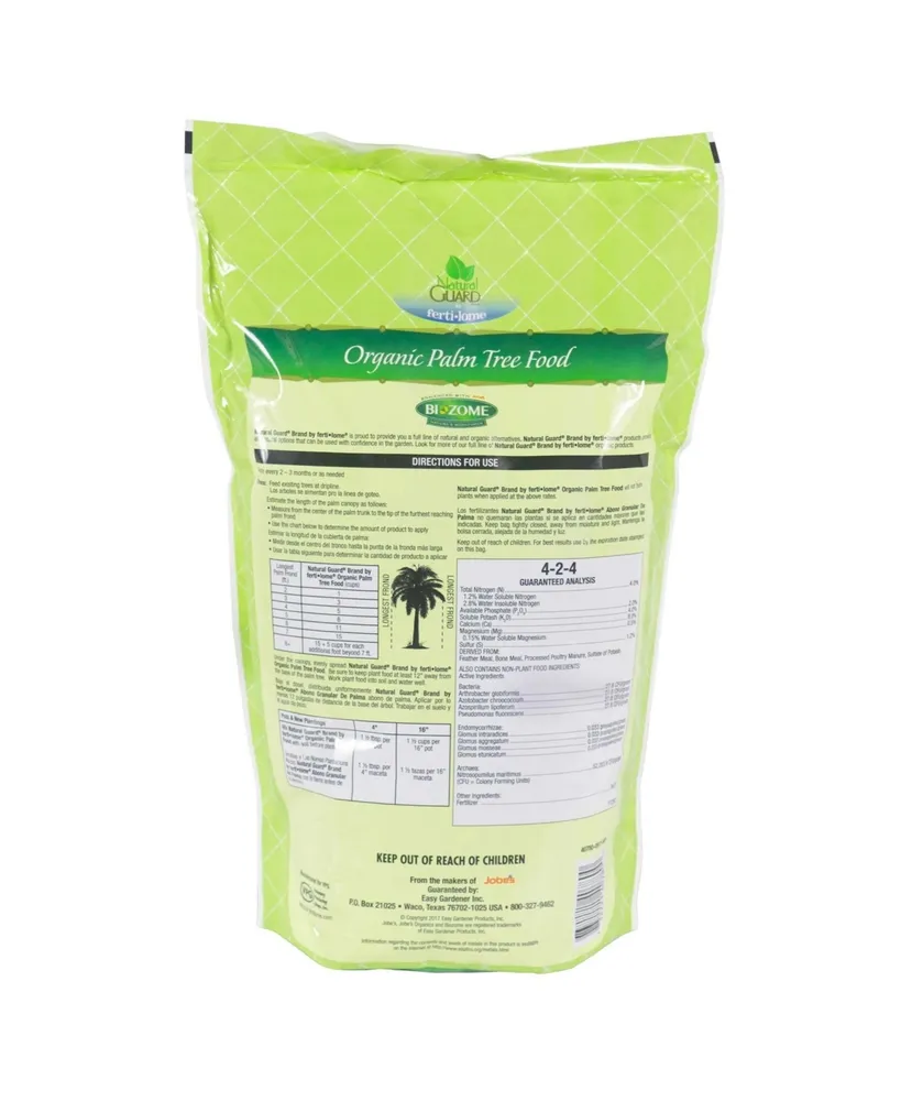 Fertilome Natural Guard Natural and Organic Palm Tree Food 4-2-4, 4lbs