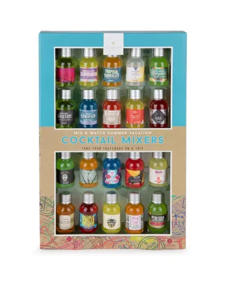 Thoughtfully Cocktails, Mix and Match Mini Sampler Cocktail Mixer Set, Set of 20 (Contains No Alcohol) - Assorted Pre