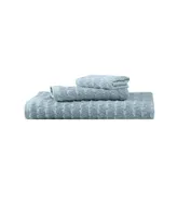 Ozan Premium Home Azure Collection 3 Piece Turkish Cotton Luxury Towel Set