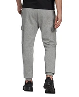 adidas Men's Essentials Regular Tapered-Fit Fleece Cargo Joggers