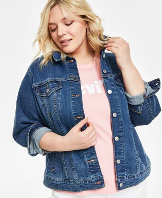 Levi's Plus Button-Down Original Denim Trucker Jacket