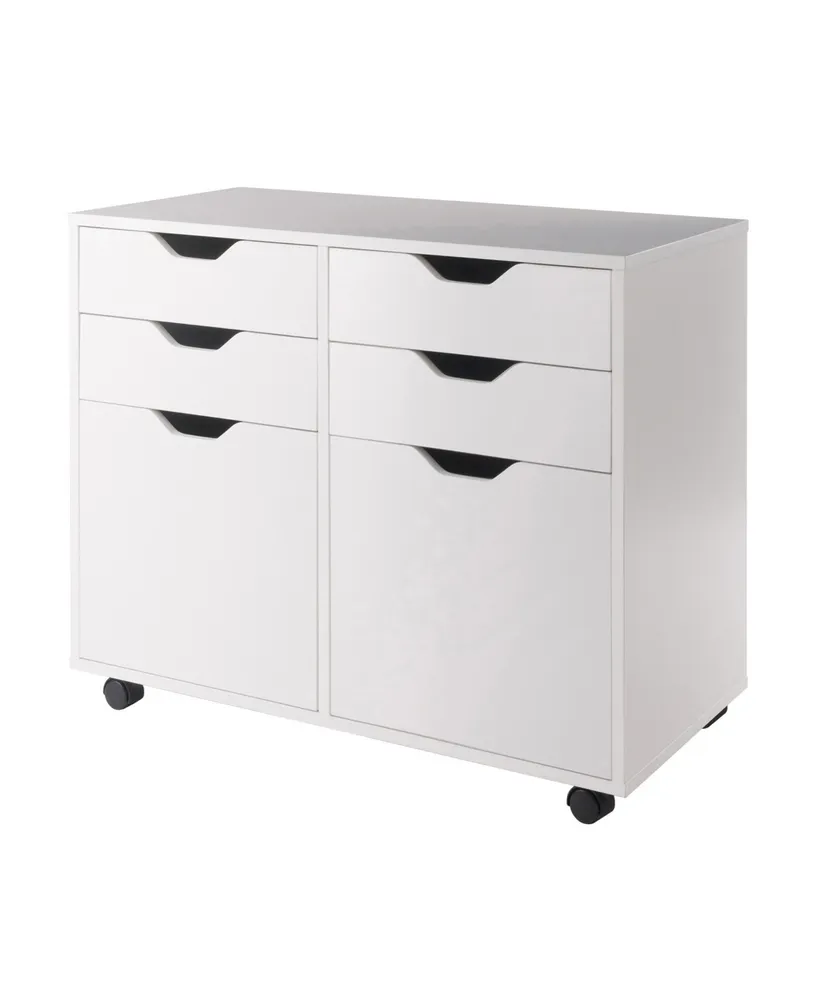 Winsome Halifax 26.3" Wood 2-Door Wide Storage Cabinet