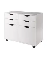 Winsome Halifax 26.3" Wood 2-Door Wide Storage Cabinet