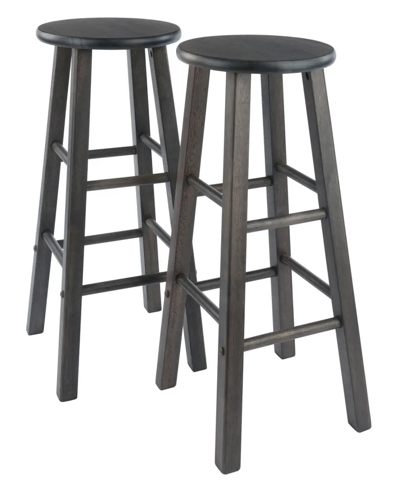 Winsome Element 29.98" 2-Piece Wood Bar Stool Set