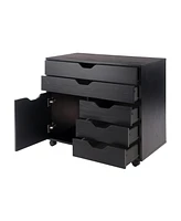 Winsome Halifax 26.3" Wood 3-Small 2-Wide Drawers Storage Cabinet