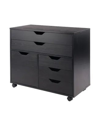 Winsome Halifax 26.3" Wood 3-Small 2-Wide Drawers Storage Cabinet