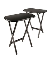 Winsome Cade 2-Piece Wood Oversize Snack Table Set