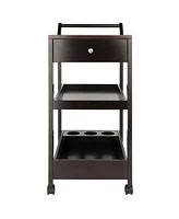 Winsome Jeston 37.24" Wood Entertainment Cart