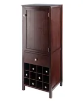 Winsome Brooke Jelly 47.44" Wood 3-Section Cupboard