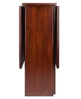 Winsome Clara 29.53" Wood Double Drop Leaf Dining Table