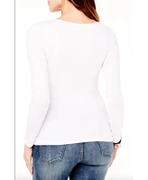 Women's Maternity Long Sleeve Rib Henley