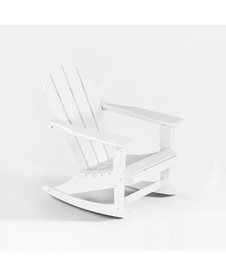 WestinTrends Outdoor Patio Porch Rocking Adirondack Chair