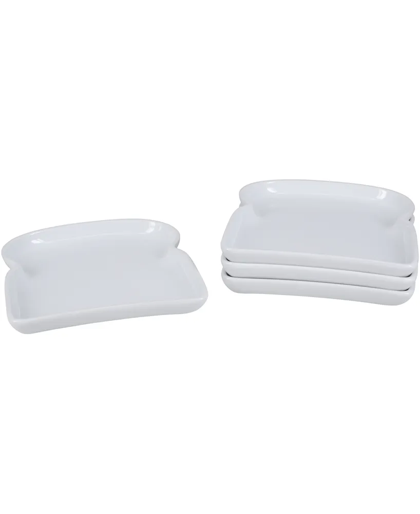 Bia Cordon Bleu Toast Shaped Plates, 6.25 "