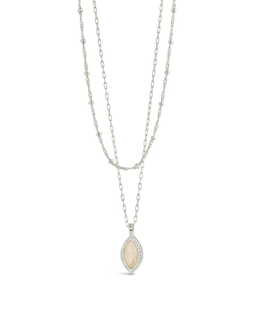 Sterling Forever Calla Layered Necklace