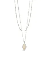 Sterling Forever Calla Layered Necklace