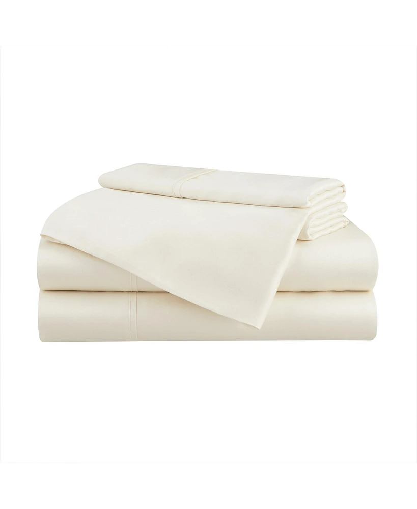 Aston and Arden Eucalyptus Sheet Set, (Full Bed Size), 1 Flat Sheet, Fitted 2 Pillowcases, Ultra Soft Fabric, Breathable Cooling, Eco-Fri