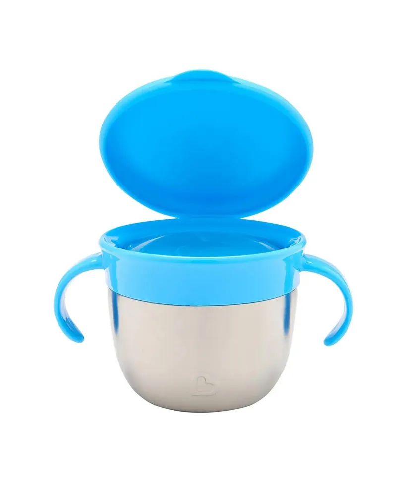 Munchkin Toddler Stainless Steel Snack Catcher with Lid, 9 Ounce