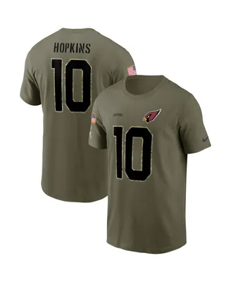 Men's Nike DeAndre Hopkins Olive Arizona Cardinals 2022 Salute To Service Name and Number T-shirt