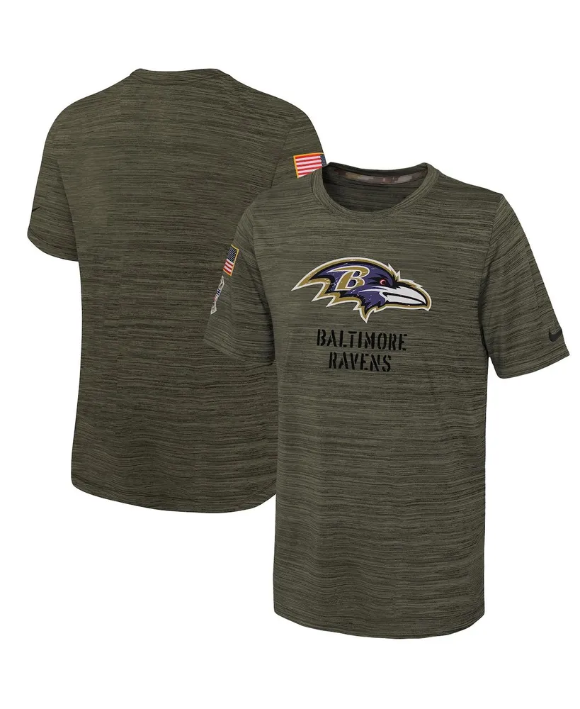 Nike Big Boys Olive Baltimore Ravens 2022 Salute To Service