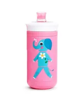 Munchkin Toddler Twisty Mix & Match Animals Bite Proof Sippy Cup, 9 Oz, Pink