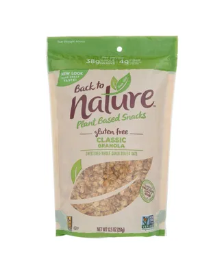 Back To Nature Classic Granola - Lightly Sweetened Whole Grain Rolled Oats - Case of 6