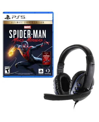 Miles Morrales: Ultimate Edition Game with Universal Headset for PlayStation 5