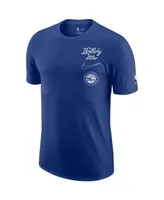 Men's Nike Blue Philadelphia 76ers 2022/23 City Edition Courtside Max90 Vintage-Like Wash T-shirt