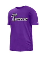 Men's New Era Purple Los Angeles Lakers 2022/23 City Edition Big and Tall T-shirt