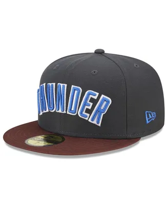 Men's New Era Gray Oklahoma City Thunder 2022/23 Edition Official 59FIFTY Fitted Hat