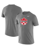 Men's Nike Heather Gray Canada Soccer Primary Logo Legend Performance T-shirt