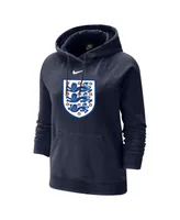 Women's Nike Navy England National Team Varsity Raglan Tri-Blend Pullover Hoodie