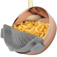 Silicone Pot Strainer - Adjustable Snap On Strainer For Most Pots & Pans