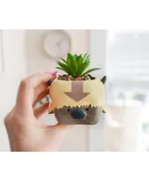 Silver Buffalo Avatar: The Last Airbender Appa 6-Inch Ceramic Planter With Artificial Succulent | Small Flower Pot, Faux Indoor Plant For Desk Shelf,