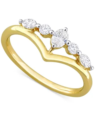Oval Diamond Engagement Ring (1/3 ct. t.w.) 14k Gold