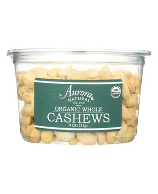 Aurora Natural Products - Organic Whole Cashews - Case of 12