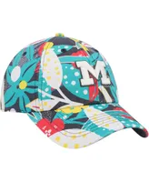 Women's '47 Brand Charcoal Michigan Wolverines Plumeria Clean Up Adjustable Hat