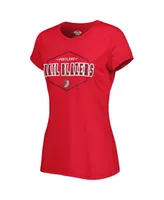 Women's Concepts Sport Red, Black Portland Trail Blazers Badge T-shirt and Pajama Pants Sleep Set