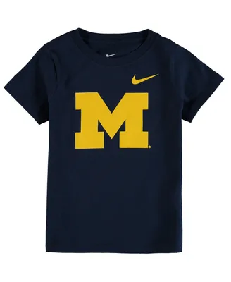 Toddler Boys and Girls Nike Navy Michigan Wolverines Logo T-shirt