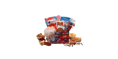 Gbds Stars & Stripes Forever Patriotic Gift Box - July 4th gift basket - patriotic gift basket