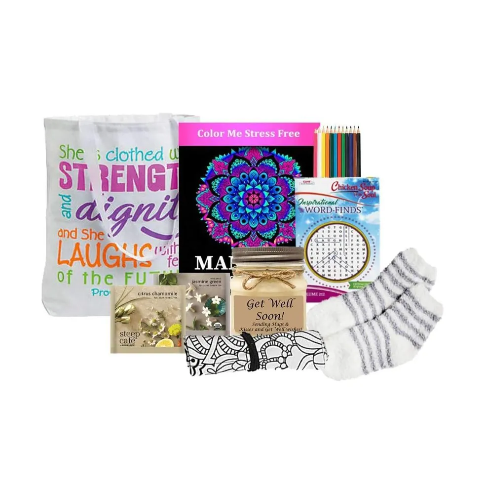 GBDS Get Well Gift Of Anti-Stress & Relaxation Care Pkg- get well soon  gifts for women - 1 Basket