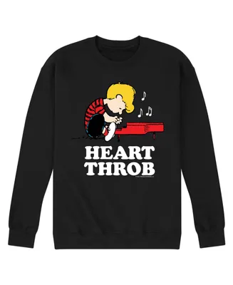 Airwaves Men's Peanuts Heart Throb Fleece Sweatshirt